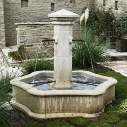 Landscaping Mediterranean Style - Outdoor Fountains And Ponds