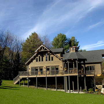 Custom Log Home for Extreme Makeover: Home Edition