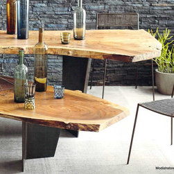 Roost Live Edge Table Tops & Bases - SKU: F331 - Indoor Pub And Bistro Tables