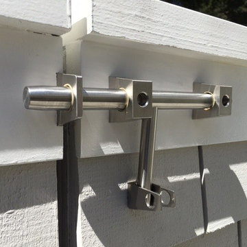 Brushed Stainless Steel Contemporary Lockable Slide Bolt
