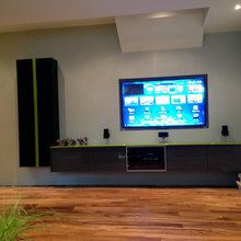 mounted tv