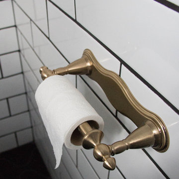 Gold toilet paper holder