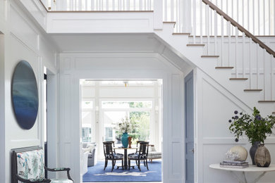 Entryway - transitional entryway idea in New York