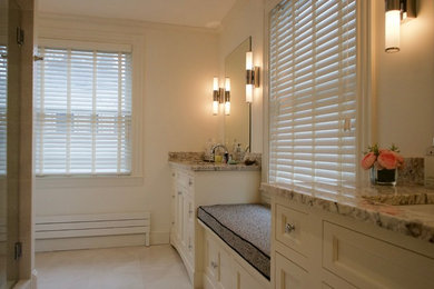 Example of a trendy bathroom design in Boston
