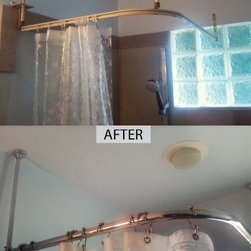 Corner Shower Rod - Shower Curtain Rods