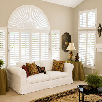 Custom Plantation Shutters for Arched Top Windows | Made in the USA