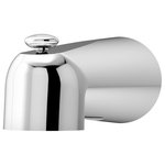 Symmons - Dia Diverter Tub Spout, Polished Chrome - The Dia collection offers a contemporary design that fits any budget. This Dia Tub Spout features a pull up diverter for switching the flow of water from the tub spout to the showerhead. The threaded connection is simple to install and remains a secure fit after the setup process is complete. The sturdy brass construction of this diverter tub spout, along with its limited lifetime warranty, ensures it will be a polished addition to any bathroom for years to come.