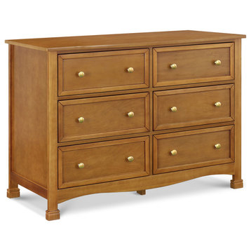 Kalani 6-Drawer Double Wide Dresser, Chestnut