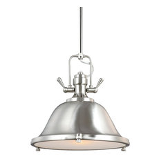 Sea Gull Lighting 1-Light Pendant, Brushed Nickel