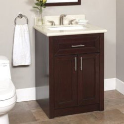 Art Brightong 26 inch Bathroom Vanity with Backsplash - Bathroom Vanities And Sink Consoles