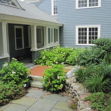 Small bluestone patio