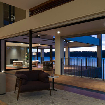 3D wall coverings for luxury interiors  Hudson Parade House by Corben Architects