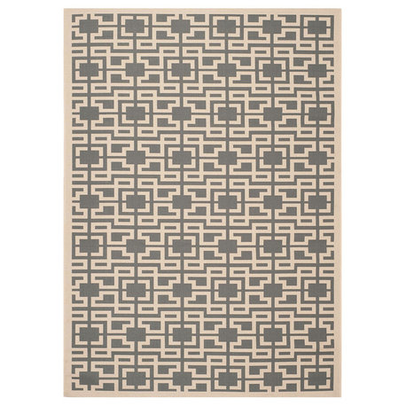 Safavieh Martha Stewart Msr4281-246 Rug, Anthracite/Beige, 2'7"x8'2"