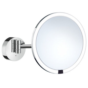 LED Lighted Rechargeable Wall Mounted Make-Up Mirror 7X'S Magnification