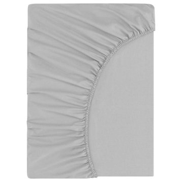 Plaza Gray Fitted Sheet Full