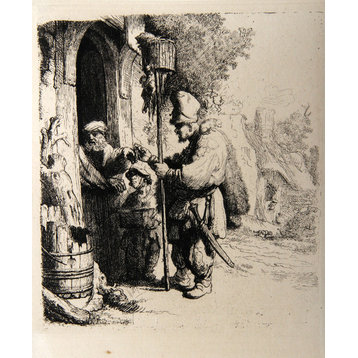 Rembrandt van Rijn "Le Marchand de Mort aux Rats, B121" Heliogravure
