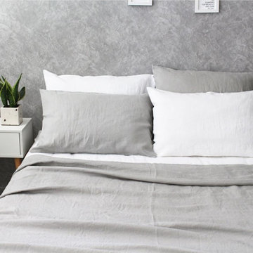Stone Gray Duvet Cover