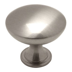 Cosmas - Cosmas 5305 Round 1/4" Diameter Cabinet Knob, Satin Nickel - Cabinet And Drawer Knobs