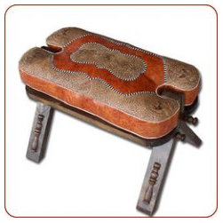 Moroccan camel saddle stool - Footstools And Ottomans