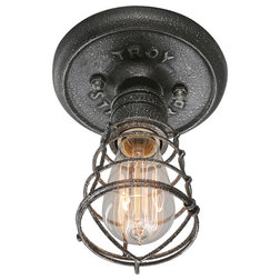 Industrial Flush-mount Ceiling Lighting by Troy Lighting