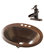 Seville Drop-In Copper Sink Kit With Pfister 4" Centerset Bronze Faucet & Drain