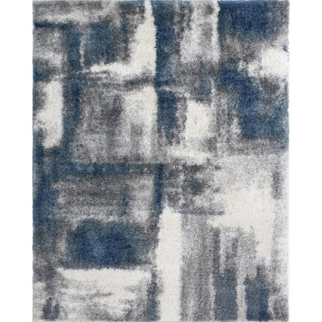 Noori Rug Shag Walsh Blue/Grey Rug