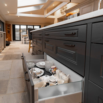 Gorgeous Somerset renovation mock in-frame Shaker kitchen