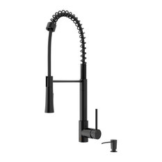 50 Most Por Black Kitchen Faucets With A Soap Dispenser For 2018 Vigo Laurelton Pull Down Spray Kitchen Faucet Matte Black With Soap Dispenser