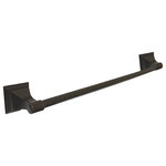 eBuilderDirect - eBuilderDirect Bathroom Accessories, Dark Oil Rubbed Bronze, 24" Towel Bar - eBuilderDirect Bathroom Accessory sets are a functional and stylish addition to any bathroom, powder room, or laundry room. These bath sets are constructed of metal and come with all necessary mounting brackets, drywall anchors, and screws.