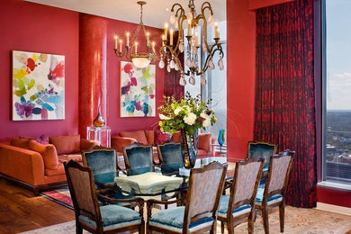 Inspiration for an eclectic dining room in Austin.