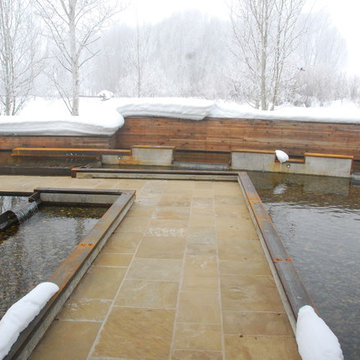 Lake Creek Water Garden in the Winter