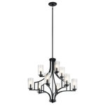 Kichler - Chandelier 9-Light, Distressed Black - At Kichler, we've been shedding light on what's important since 1938 by creating dependable, high-quality fixtures. Even as a global brand, we focus on building and strengthening relationships with not only customers and professionals, but with homeowners who choose our products for their homes. We offer more than 3,000 trend-right decorative lighting, landscape lighting and ceiling fan products in innumerable styles to enhance everything you do and show everyone you love in the best possible light.