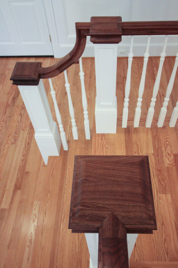 Elegant Wall-Mounted Craftsman Style Staircase, Arlington VA 22205