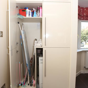 High-Gloss Cappuccino & Cream Kitchen