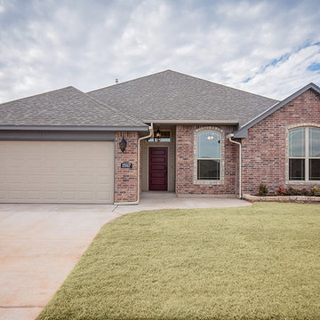 Brick Home with Stone Accents