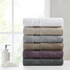 Madison Park Signature Luce 100% Egyptian Cotton 6 Piece Towel Set, Sand