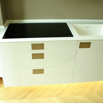 Cucina bianca su misura