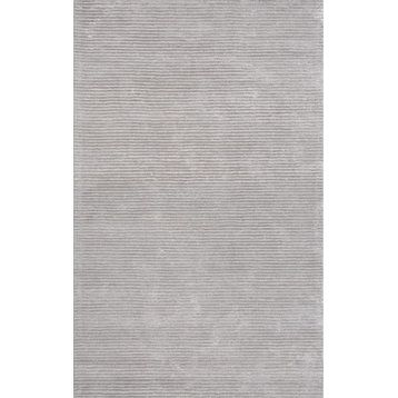 Edgy Collection Hand-Tufted Bamboo Silk & Wool Area Rug, 8'9"x11'9"