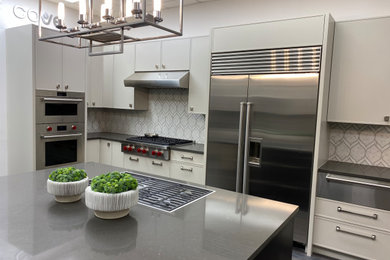 Trendy kitchen photo in Houston