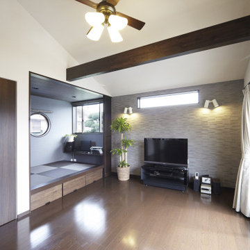 小上がりの畳コーナーのあるリビング