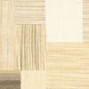 Flat-weave Mosaico Cream Wool Kilim 5'7" x 7'10"