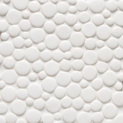 Vibe Orbit Mosiac Field in White Matte - Tile