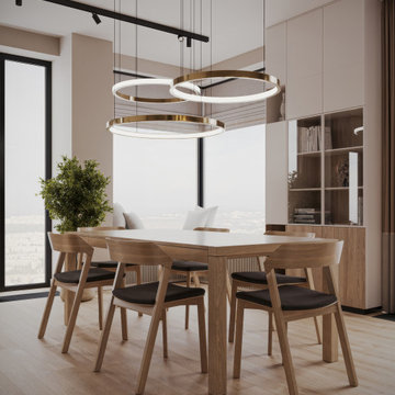 Bright Dining and Kitchen Area