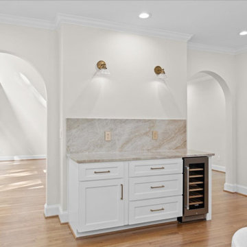 Built-In Beverage Bar with Wine Refrigerator