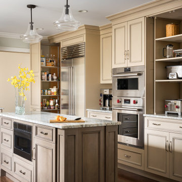 Butternut Traditional Painted Island Kitchen Remodel