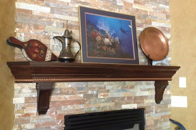 Elegant living room photo in Albuquerque