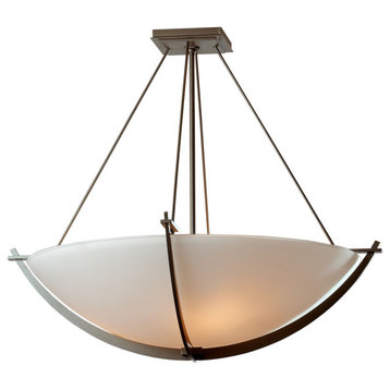 Hubbardton Forge 124560-1028 Compass Large Semi-Flush in Sterling