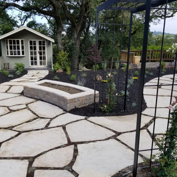 Linda Vista, Orinda | Hardscape - Rock Walkway Build