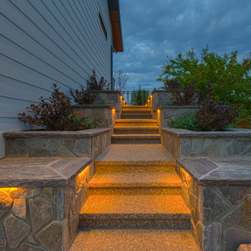 Luxury Backyard Retreat with Armour Stone & Water Feature | Genesis on the Lakes
