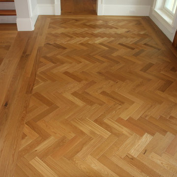 Custom Engineered White Oak Floor with Oil Finish